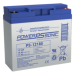 POWER SONIC PS-12180-M5 – Batería de Respaldo AGM/VRLA / 12V / 18Ah / Terminales M5 / Vida Útil 5 Años / Libre de Mantenimiento