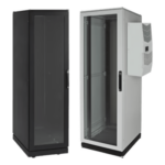 HOFFMAN PSC20610BAC2 – Gabinete de Telecomunicaciones / 42 UR / NEMA 12 / Aire Acondicionado Tipo G52 / 2000 x 600 x 1000 mm / Base Móvil Ruedas