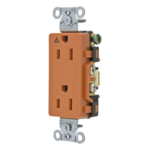 HUBBELL HUB-IG15DR – Contacto Dúplex / 15A 125V / NEMA 5-15R / 2 Polos 3 Hilos / Grado Comercial Decorativo / Nylon / -40°C a 75°C