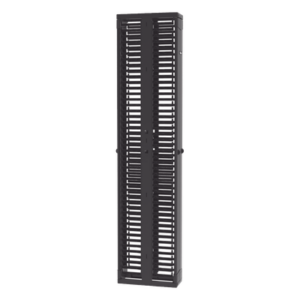 PANDUIT PR2VD08 – Organizador de Cables Vertical / Doble Frente y Posterior / 45 Unidades / 8 in de Ancho / Acero y ABS / Push-to-Close