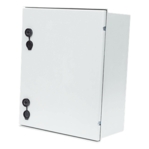 PRECISION PST-4050-20P – Gabinete de Poliéster IP65 / 400 x 500 x 200 mm / Carga 30 kg / Placa Trasera Incluida / Cerradura con Llave