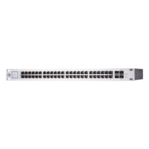 UBIQUITI US-48-500W – Switch Administrable PoE+ / 48 Puertos Gigabit / 2 SFP+ 10G / 2 SFP 1G / 500W / 70 Gbps Throughput / 19.09 x 1.72 x 14.75'