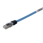 PANDUIT STP6X1MBU – Patch Cord Cat6A / S/FTP Blindado / 26 AWG / 500 MHz / 1 m (3.28 ft) / LS0H / Azul
