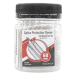 LINKEDPRO BY EPCOM LP-S-S-60 – Bote con 100 Mangas para Fusión de Fibra Óptica / 60 mm (2.36 in) / Tubo Termocontráctil Transparente / Refuerzo de Acero Inoxidable 55 mm