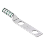 PANDUIT LCC2-38D-Q – Conector de Compresión de Cobre / 2 Orificios 3/8 in / Calibre 2 AWG / Espaciado 25.4 mm (1 in) / Paquete 25 Pz
