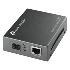 TP-LINK MC220L – Convertidor de Medios / 1 Puerto SFP 1 Gbps / 1 Puerto RJ45 10/100/1000 Mbps / Monomodo o Multimodo / Plug and Play