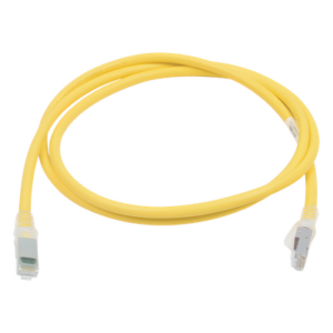SIEMON ZM6A-05-05 – Patch Cord Cat6A UTP / CM / 1.52 m (5 pies) / Amarillo / PCB Inteligente / PoE+ / 10GBASE-T
