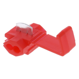 EPCOM POWERLINE AECW-1-25 – Terminal tipo almeja / 22-18 AWG / Rojo / 25 piezas / 9.9 x 10.2 x 31.1 mm