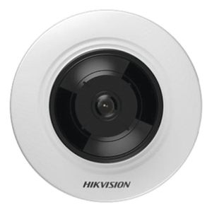 HIKVISION DS-2CD2955G0-ISU – Mini Cámara Fisheye IP / 5 Megapixel / Panorámica 180°-360° / IR 8 m (26.2 ft) / Audio Integrado / PoE / Alarmas I/O