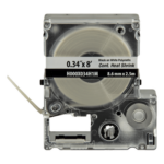 PANDUIT H000X034H1M – Casete de Etiquetas Termocontráctiles / Poliolefina Grado Militar / 8.6 mm Ancho / 2.4 m Largo / 18-12 AWG / Blanco