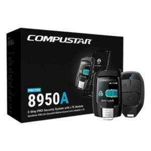 COMPUSTAR CSXP8950A – Kit de Alarma Vehicular / 2 Vías / Control LCD Bidireccional / Alcance 1 km (0.62 mi) / Módulo LTE X1 / GPS X1-MAX / Sirena 105+ dB