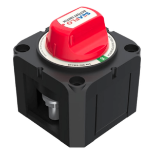 SEAFLO SFCBS-300-202 – Interruptor de Desconexión de Batería / Monocircuito ON-OFF / 275A DC Continuo / 900A DC Arranque / IP68 / Terminales M10 (3/8')