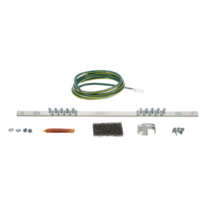 PANDUIT RGRKCBNJY – Kit de Puesta a Tierra / 6 AWG (16 mm²) / Barra 20 Orificios / Rack 19" / Jumper 2.44 m (8 ft) / HTAP