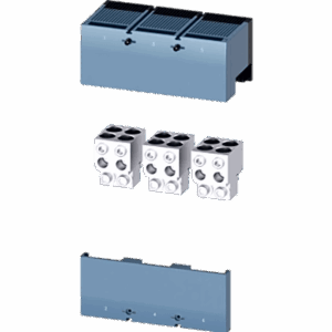 SIEMENS 3VA96730JJ43 – Zapatas para Interruptor automático tipo 3VA55/65/66. 4 Barrenos para calibre admisible 4/0 a 500 Kcmil. 3 Piezas