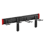 BRATECK LGS01-01 – Estante de Almacenamiento de Pared / Capacidad 136 kg / Ganchos Ajustables / 2 Placas de Montaje / Acero y Plástico