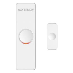 HIKVISION DS-PD1-MC-WWS – Contacto Magnético Inalámbrico / Comunicación Bidireccional 433 MHz / Alcance 800 m (2624.7 ft) / Detección de Apertura Puertas y Ventanas / Batería 2 Años / LED Indicador