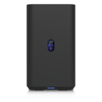 UBIQUITI UNAS-2-B – Servidor NAS Compacto / 2 Bahías 3.5" SATA / Puerto 2.5 GbE / PoE++ 60 W / Pantalla LCD 1.47" / USB-C 5 Gbps