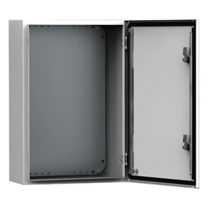 HOFFMAN MAS0606021R5 – Gabinete Exterior / IP66 NEMA 4/12/13 / IK10 / 600x600x210 mm (23.6x23.6x8.3 in) / Acero 1.5 mm / Platina Montaje