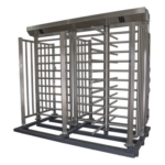 ACCESSPRO XTD-100 – Torniquete de Cuerpo Completo Doble / Acero Inoxidable 304 / 4 Ejes / 90° Rotación / 2.31 x 1.46 x 2.2 m / 7.6 x 4.8 x 7.2 ft