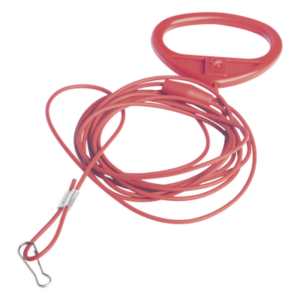 IBERNEX NX0073 – Tirador de Emergencia para Baño Hospitalario / Cordón Antibacteriano 2 m (6.6 ft) / Broche Antiestrangulamiento / Activación Desde el Suelo