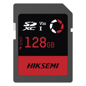 HIKSEMI by HIKVISION HS-SD-E30/128G – Memoria SD / 128 GB / Lectura 180 MB/s / Escritura 150 MB/s / V30 U3 Clase 10 / -25°C a 80°C / Anti-impactos