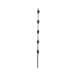 SFIRE SF-POST-5 – Poste de Paso para Cercas Eléctricas / Tubo de Acero Galvanizado / 5 Aisladores / Longitud 1.2 m (3.9 ft) / Diámetro 25 mm (1 in) / Peso 0.92 kg