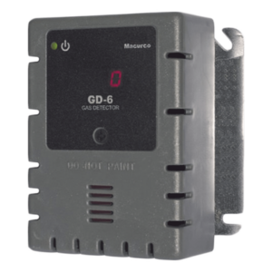 MACURCO - AERIONICS GD-6 – Detector de Gas / Seleccionable Metano, Propano o Hidrógeno / Salida 4-20 mA / Doble Relevador / Activación Ventilador 0-50% LEL / Supervisado