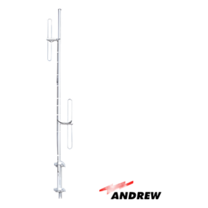 ANDREW/COMMSCOPE DB222-A – Antena base / 2 dipolos / 150-158 MHz / 3-6 dBi ajustable / 500W / N macho