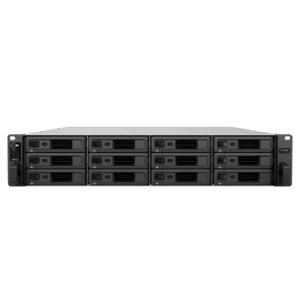 SYNOLOGY RX1225RP – Unidad de Expansión Rack / 12 Bahías SATA 3.5"/2.5" / Intercambio en Caliente / Fuente Redundante / 2U / 4 Ventiladores 80 mm