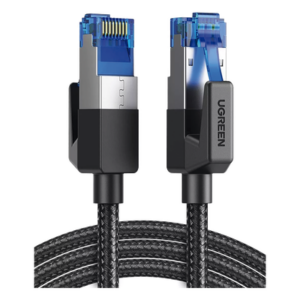 UGREEN 80431 – Cable Ethernet Cat8 / F/FTP / 40 Gbps / 2000 MHz / 2 m (6.56 ft) / Nylon Trenzado