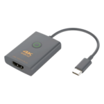 EPCOM PROAUDIO EPCUCH1 – Adaptador USB-C a HDMI / 4K Ultra HD 60 Hz / 4:4:4 / 18 Gbps / HDMI 2.0b / DP 1.2a / Silenciamiento de Video / Protección ESD ±8 kV / Audio 7.1 Canales