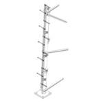 Trylon TRY-ST-STEPW – Escalera de Torre / 3 m (9.8 ft) / Peldanos Tipo Perno / Seccion Soldada / Secciones 13 a 21