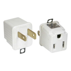 SURTEK SYS-136074 – Adaptador de Aterrizado a Polarizado / 127V / 15A / ABS / 2 Piezas