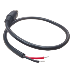 EPCOM POWERLINE DC-CORD-B – Cable Pigtail DC / Conector Macho 5.5 x 2.1 mm / 30 cm (11.8 in) / Calibre 22AWG / Polarizado / 12 VCC