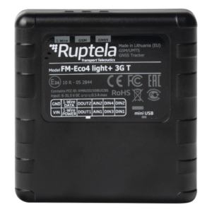 RUPTELA ECO4LIGHT3GT – Localizador Vehicular 3G / Sensores de combustible / RFID / Conducción eficiente / Sensor de temperatura / Deteccion de Jammer
