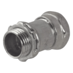 HUBBELL HUB-2906 – Conector Recto de Compresión / Acero Galvanizado / Pared Delgada 1 1/2" / Sin Aislamiento / 3.05" (77.47 mm) de Alto