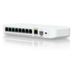 UBIQUITI USW-FLEX-2.5G-8 – Switch Administrable / 8 Puertos 2.5GbE / 1 Puerto 10GbE RJ45/SFP+ / 60 Gbps / PoE+ o USB-C