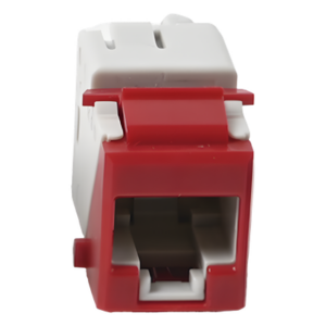 SIEMON U6A-K03NS – Jack Keystone / Cat6a UTP / Terminación 110 / UL94 V-0 / -10 a 60°C / Rojo