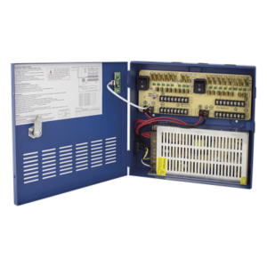 EPCOM POWERLINE XP16DC204K – Fuente de poder profesional HEAVY DUTY de 11 - 15 Vcc @ 20 Amper, para 16 cámaras, con voltaje de entrada de: 110-220 Vca