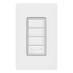 LUTRON RADIORA 3 RRSTHN3RLSW – Botonera Híbrida / 3 Botones de Escena / Dimmer Integrado / Subir/Bajar / RadioRA 3 / FASS Frontal