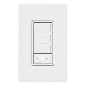 LUTRON RADIORA 3 RRSTHN3RLSW – Botonera Híbrida / 3 Botones de Escena / Dimmer Integrado / Subir/Bajar / RadioRA 3 / FASS Frontal