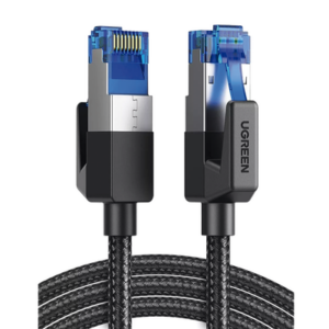 UGREEN 80433 – Cable Ethernet Cat8 / 40 Gbps / 2000 MHz / F/FTP / 5 m (16.40 ft) / Nylon Trenzado