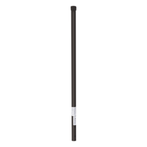 EPCOM INDUSTRIAL SYS-POST-ESQ-3B – Poste de Esquina para Cerca Electrificada / Acero Galvanizado Cal. 18 / 1" Diámetro / 0.8 m (2.6 ft) Alto / 3 Aisladores / Pintura Electrostática Negra