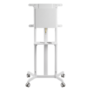 BRATECK TTV1146TW – Soporte Móvil para Pantalla / Rotación 0° a 90° / 37" a 70" / VESA 200x200 a 600x400 / Carga 70 kg (154 lbs) / Ruedas con Bloqueo / Blanco