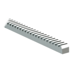 COMUNELLO 1140-0518-001 – Cremallera Cuadrada / 22 x 22 mm / Módulo 6 / 3000 kgf / Acero Galvanizado / Tramos 1 m (3.3 ft)