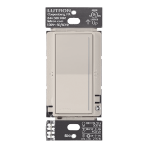 LUTRON ELECTRONICS RRSTPRONTP – Atenuador de Pared Táctil / LED+ 250 W / 3 Vías / Neutro Requerido / RadioRA 3 / Taupe
