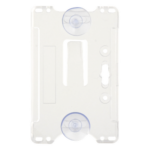 ACCESSPRO ACCESS-HOLDERA – Porta Tarjeta / Plástico ABS Transparente / Formato CR80 / 90 x 57 x 5 mm / Instalación Parabrisas