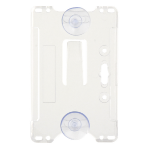 ACCESSPRO ACCESS-HOLDERA – Porta Tarjeta / Plástico ABS Transparente / Formato CR80 / 90 x 57 x 5 mm / Instalación Parabrisas