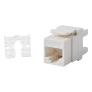 LINKEDPRO BY EPCOM LP-KJ-649-WH – Módulo Jack Keystone / Cat6 / UTP / Terminación 110 / Ángulo 180° / 1 Puerto / Color Blanco