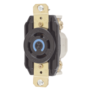 HUBBELL HUB-HBL-2720 – Receptáculo Industrial / 30 A / 250 V CA / 3 Polos 4 Hilos / Bloqueo Media Vuelta / NEMA L15-30R / IP20 / -40 °C a 75 °C